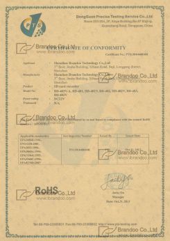 Rohs of SD camera BD-401